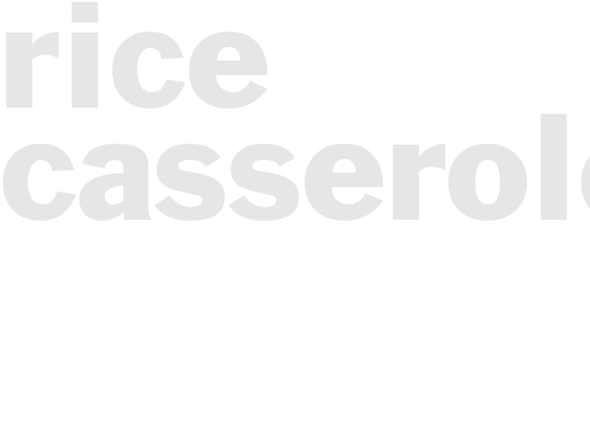 Rice Casserole