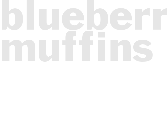 Blueberry Muffins