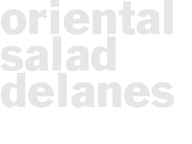 Oriental Salad - Delanes