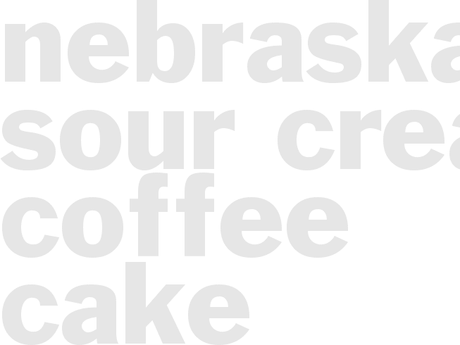 Nebraska Sour-Cream Coffee Cake
