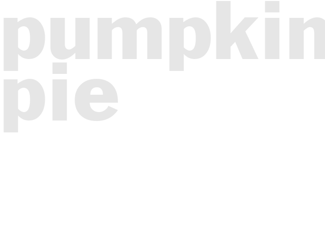 Pumpkin Pie