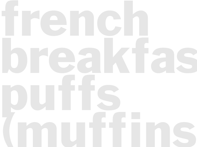 French Breakfast Puffs (muffins)