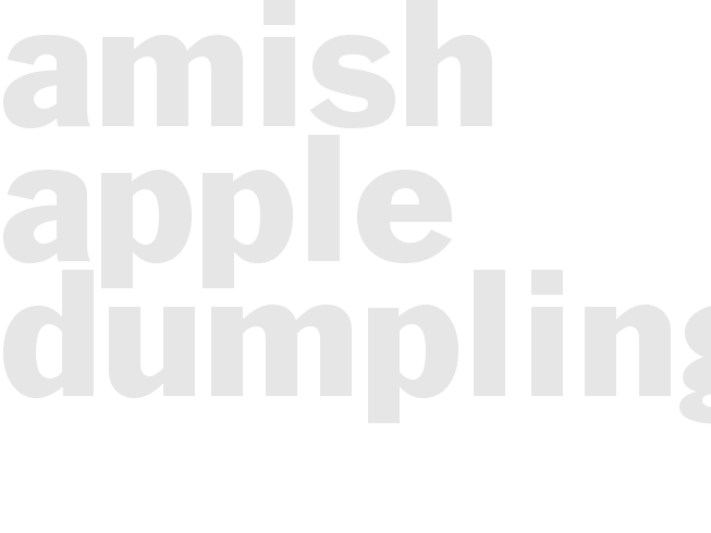 Amish Apple Dumplings