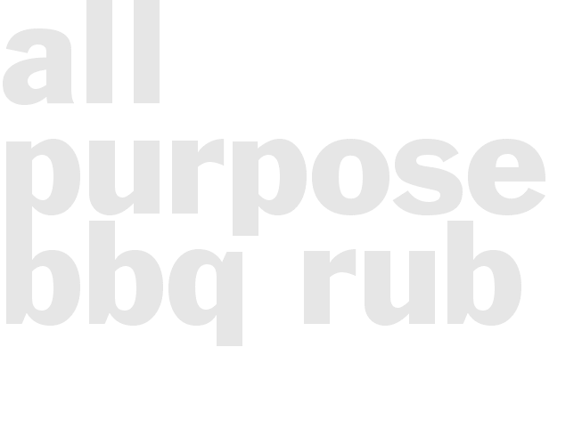 All-Purpose BBQ Rub