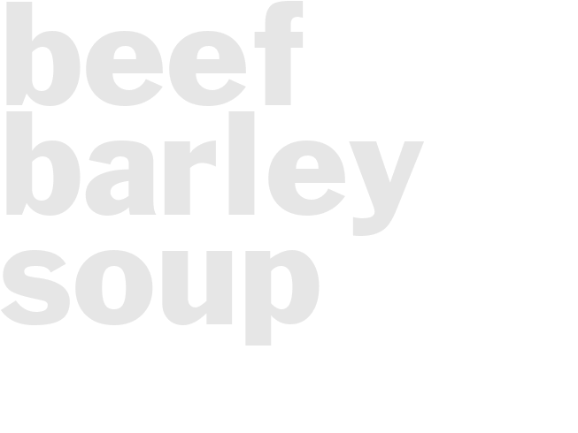 Beef Barley Soup