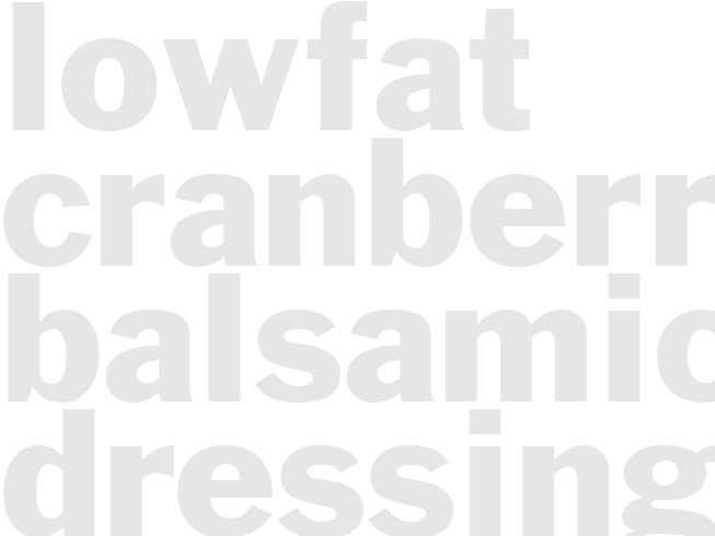 Lowfat Cranberry-Balsamic Dressing