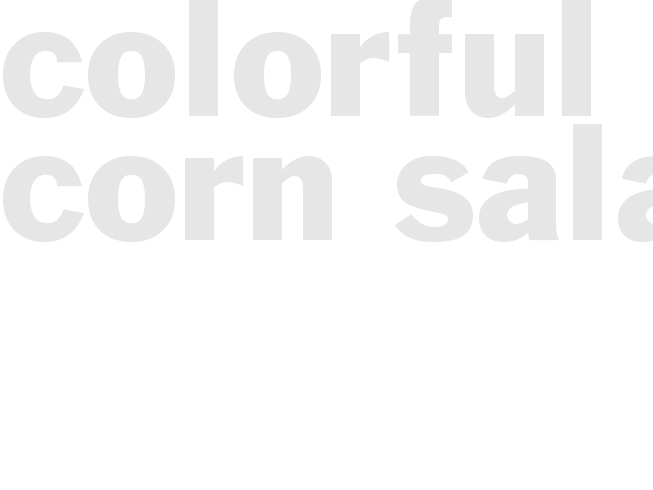 Colorful Corn Salad