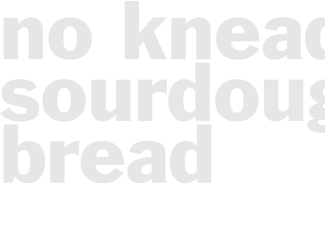 No-Knead Sourdough Bread