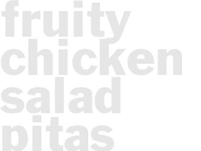 Fruity Chicken Salad Pitas Recipe | Taste of Home