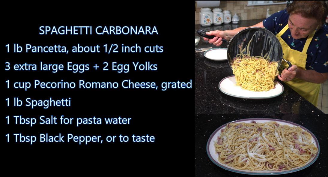 Italian Grandma Makes Spaghetti Carbonara