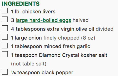 Chopped Liver & Onions with Olive Oil