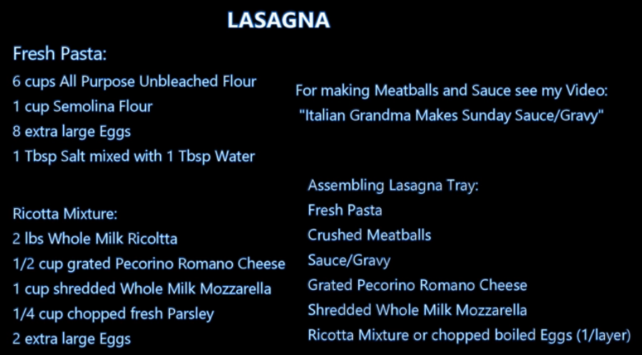 Italian Grandma Makes Lasagna
