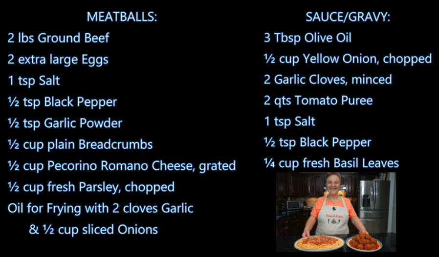 Italian Grandma Makes Meatballs (and Spaghetti)