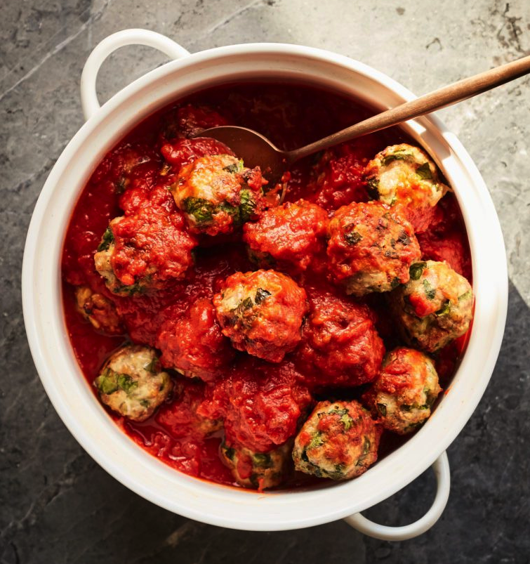 Turkey Meatballs & Spaghetti in Marinara Sauce