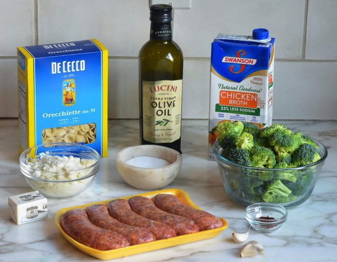 Orecchiette Pasta with Sausage and Broccoli