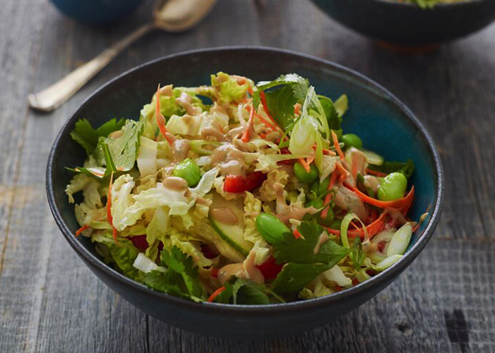 Thai Crunch Salad with Peanut Dressing