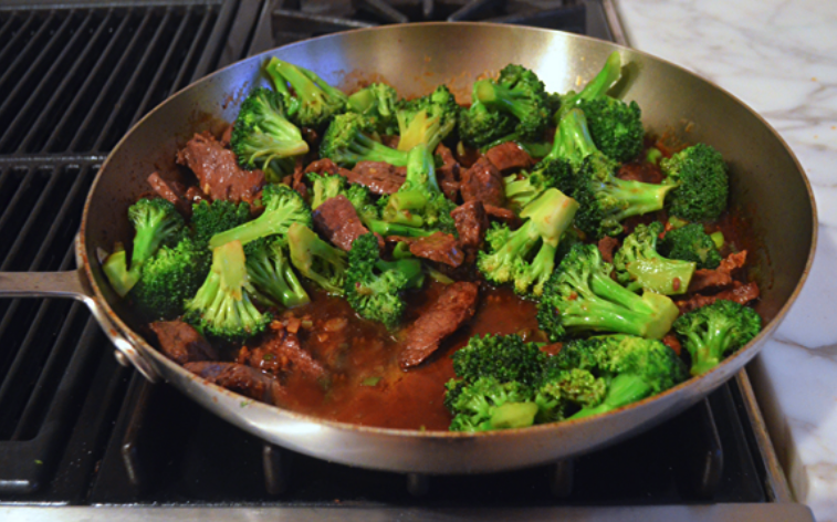 Beef With Broccoli over Rice