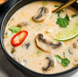 Thai Coconut Chicken Soup -- Tom Kha Gai