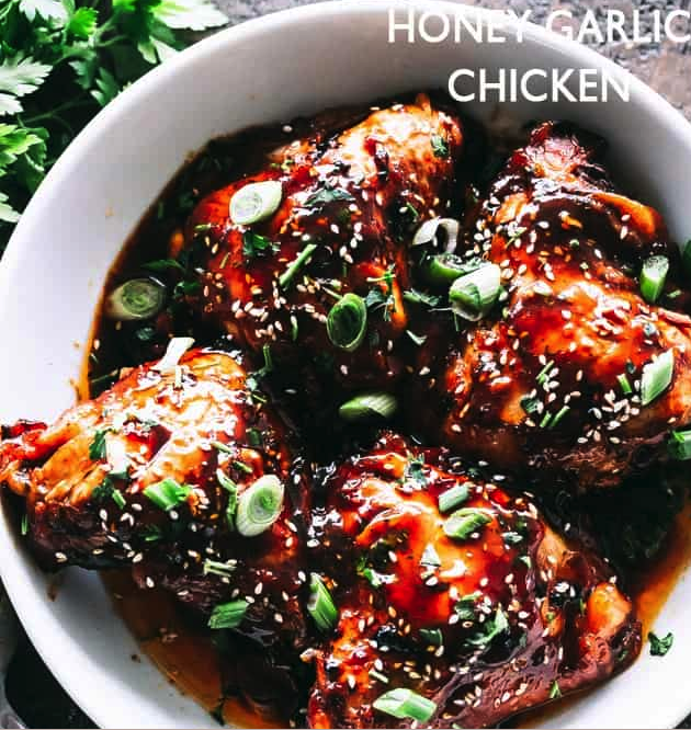 HONEY GARLIC CHICKEN IN THE INSTANT POT