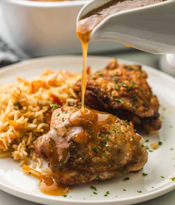 Chicken Thighs in Savory Sauce - Instant Pot Recipe