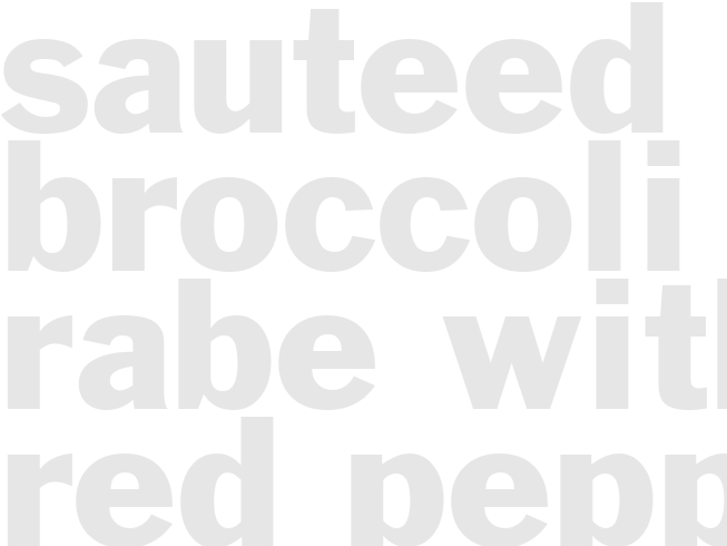 SAUTEED BROCCOLI RABE WITH RED PEPPER FLAKES