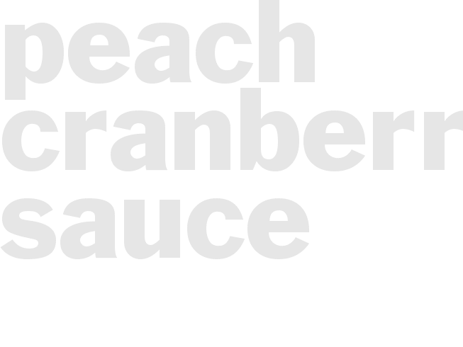 Peach-Cranberry Sauce
