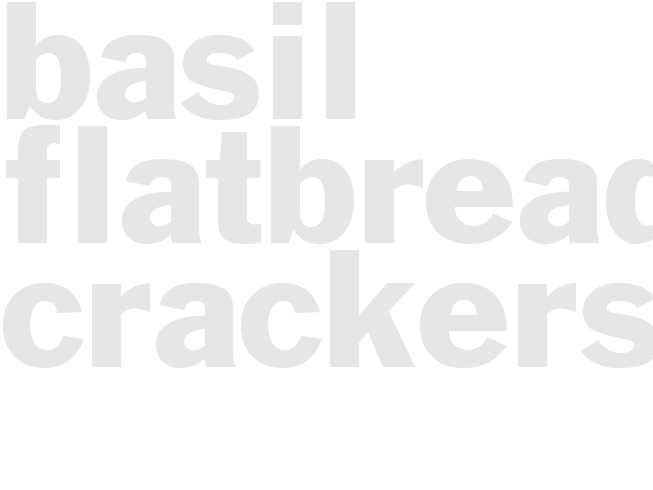 Basil Flatbread Crackers