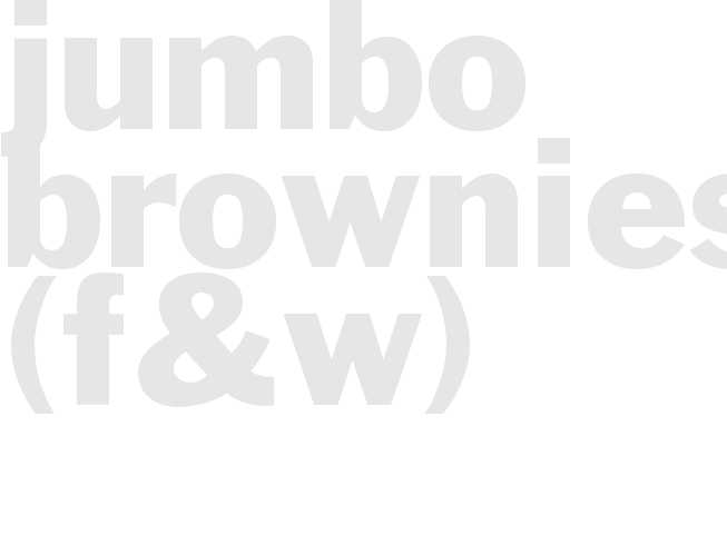 Jumbo Brownies (f&w)