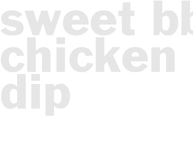 Sweet BBQ Chicken Dip