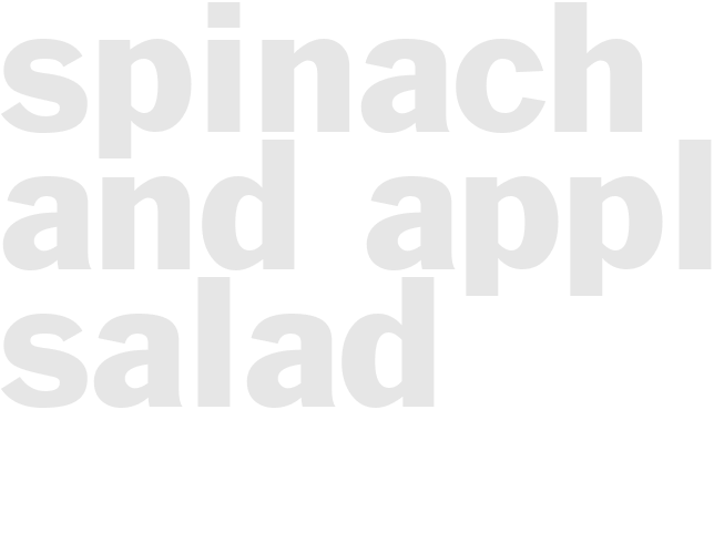 Spinach and Apple Salad