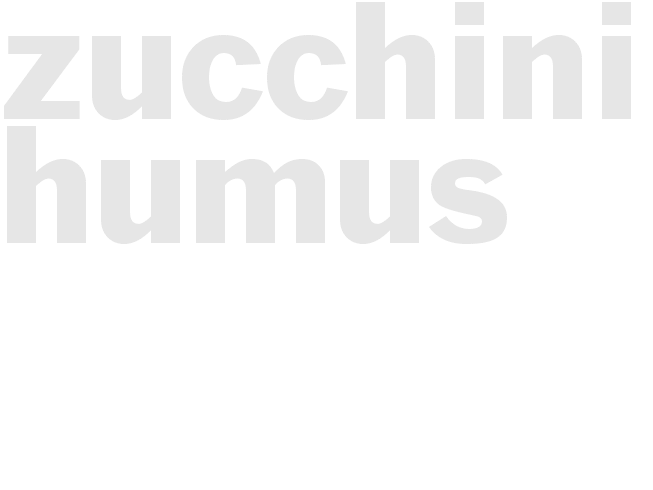 Zucchini Humus