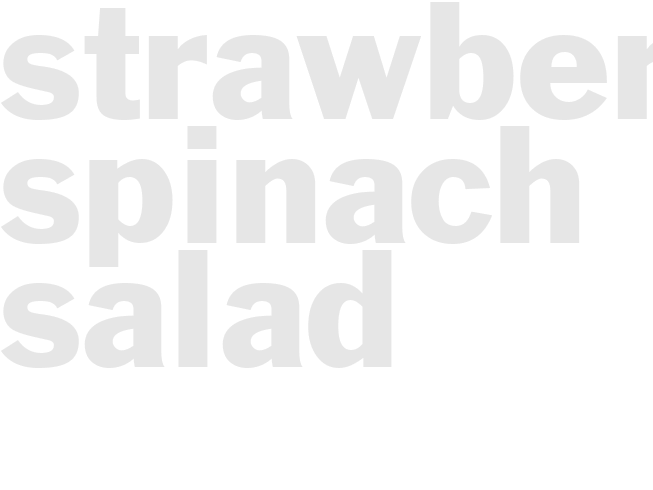 Strawberry Spinach Salad