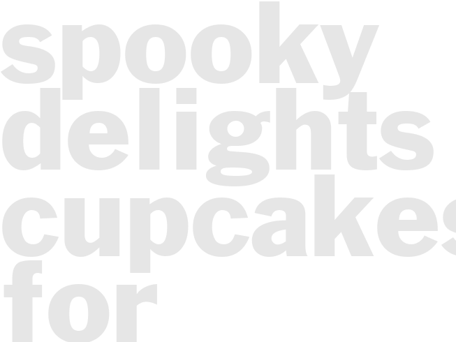 Spooky Delights - cupcakes for Halloween