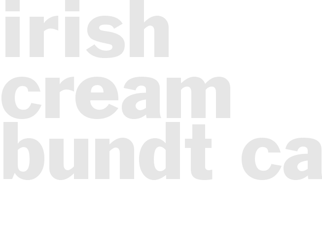 Irish Cream Bundt Cake