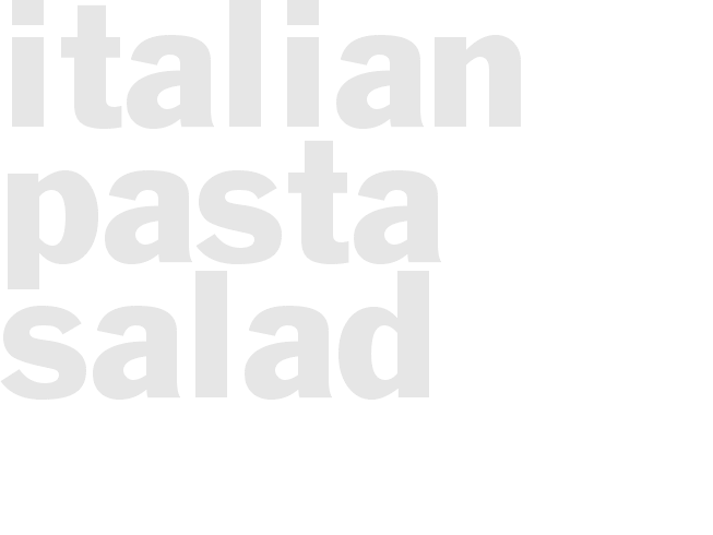 Italian Pasta Salad 