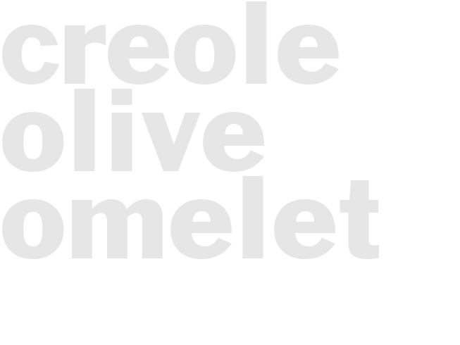 Creole Olive Omelet