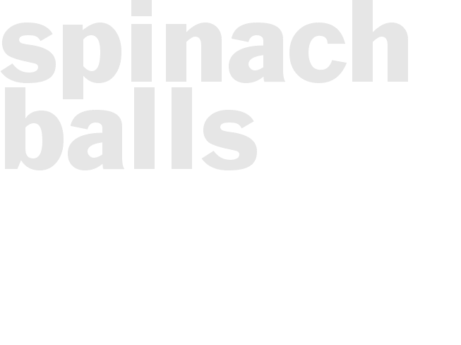 Spinach Balls