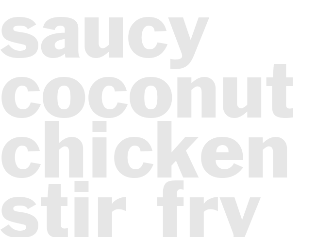 Saucy Coconut-Chicken Stir-Fry 
