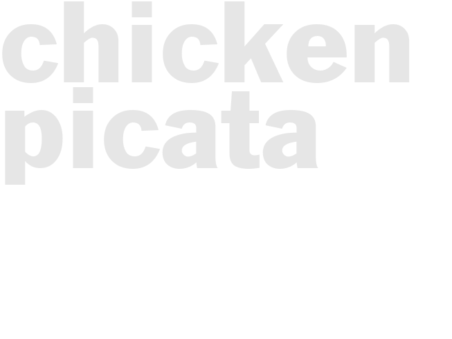 Chicken Picata 
