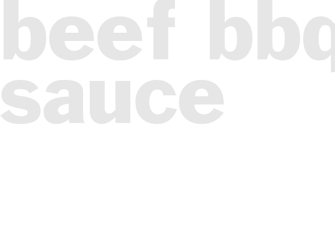 Beef BBQ sauce