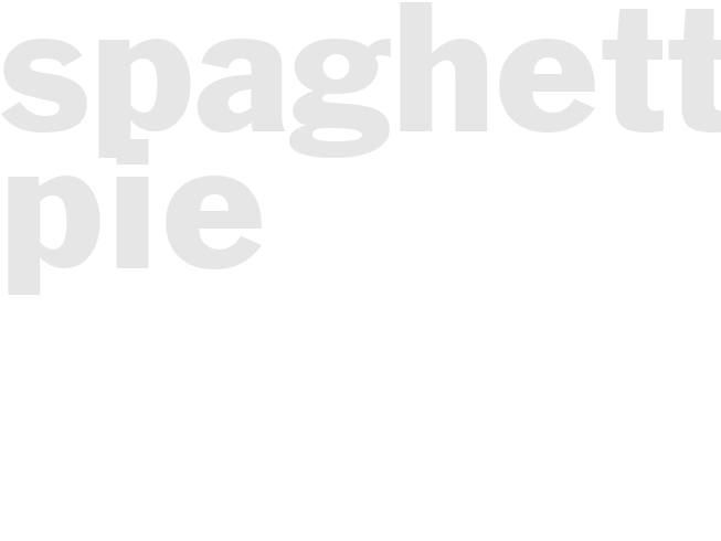 Spaghetti pie