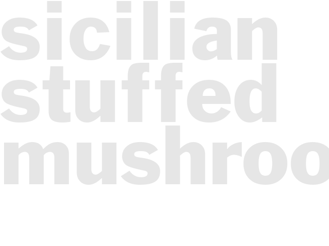 Sicilian-Stuffed Mushrooms