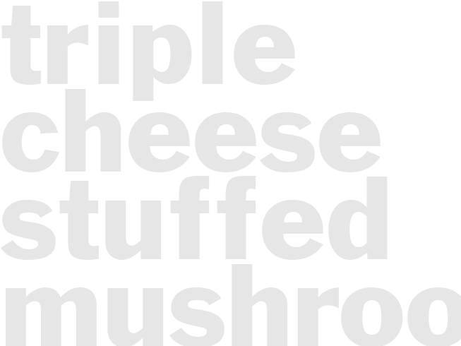 Triple-Cheese-Stuffed Mushrooms