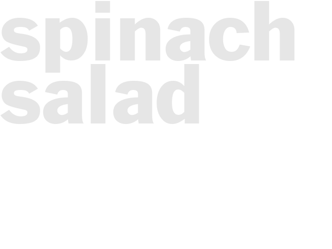 Spinach Salad 