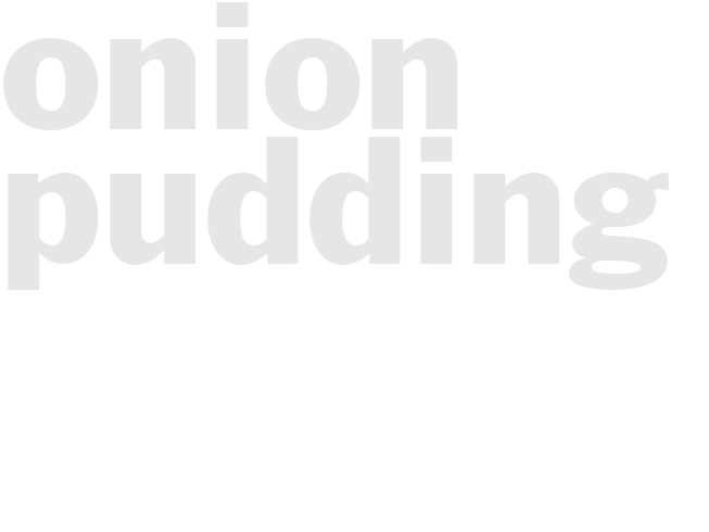 Onion Pudding