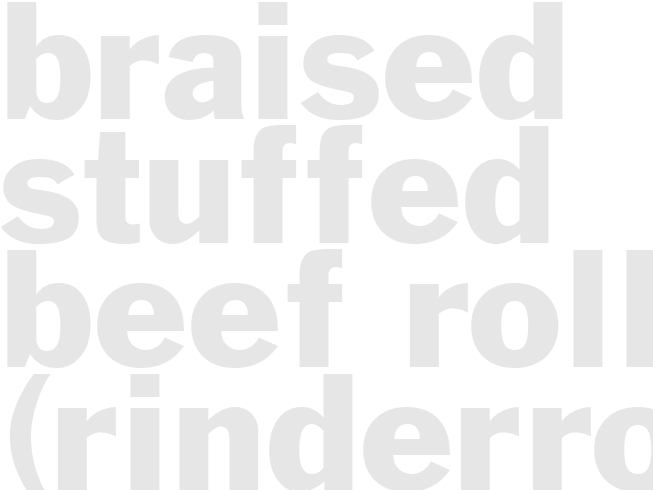Braised Stuffed Beef Rolls (Rinderrouladen