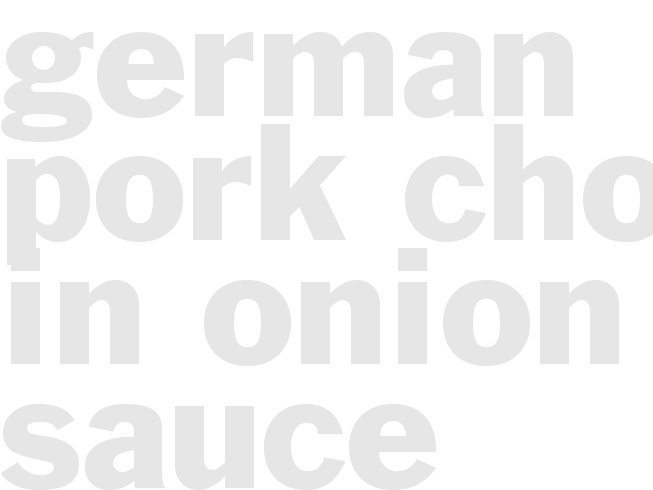 German Pork Chops in Onion Sauce