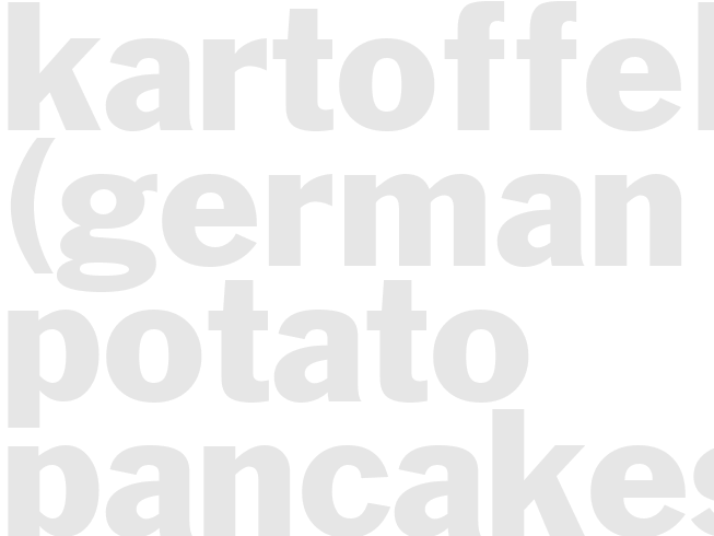 Kartoffelpuffer (German Potato Pancakes)