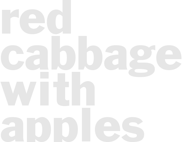 Red Cabbage with Apples