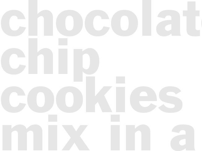 Chocolate Chip Cookies Mix in a Jar